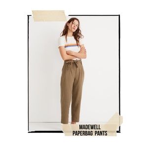 Madewell Pants - Madewell Paperbag Pants in Olive Madewell Pants - Madewell Paperbag Pants in Olive